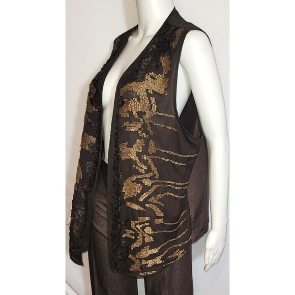 NWT Chico's Vivianna Embellished Beaded Vest - Size 3/L - Picture 3 of 11